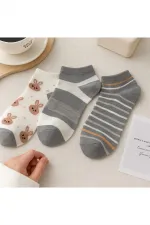 Chaussettes à motifs pour femmes, lot de 3