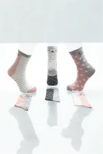 Çoçuk Çok Desenli Soket Çorap Renkli 3'Lü Paket