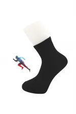 Men's Half-Length Tennis College Multicolored Cotton Plain Socks, 4-Pack