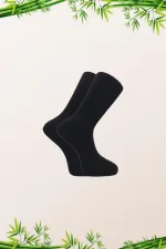 Men's Bamboo Long Flat Ankle Socks, Multicolored, Seamless, 10-Pack