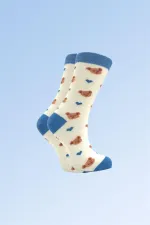 Chaussettes courtes en coton pour femmes, multicolores, lot de 4