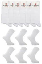 Men's Cotton Ankle Socks, White, 6-Pack