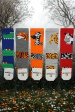 Çoçuk Çok Desenli Soket Çorap Renkli 5'Li Paket