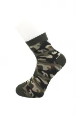 Men's Ankle Socks, Camouflage Military Pattern, Cotton, 4-Pack