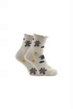 Chaussettes courtes en coton pour femme, à motifs, colorées, lot de 3