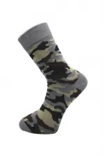 Men's Camouflage Military Pattern Cotton Ankle Socks, 4-Pack