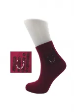 Chaussettes en coton à strass colorés pour femmes, lot de 6