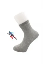 Men's Half-Length Tennis College Multicolored Cotton Plain Socks, 4-Pack