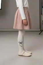 Kız Çoçuk Pamuklu Külotlu Çorap Desenli