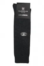 Men's Knee-High Lambswool Thermal Wool Winter Terry Thick Multicolored Socks, 4-Pack