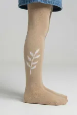 Kız Çoçuk Pamuklu Külotlu Çorap Desenli