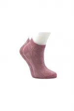 Chaussettes courtes en coton coloré pour femme, à motifs, lot de 4