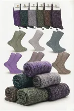 Men's Winter Ankle Socks, Multicolored, 6-Pack