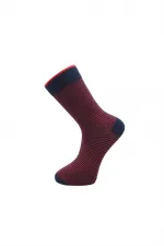 Men's Multicolored Ankle Socks, Long Striped Pattern, Seamless, 6-Pack