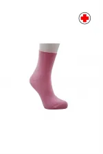 Chaussettes colorées mi-montantes pour femmes diabétiques, en coton, non compressives, lot de 6