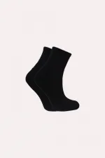 Kadın Pamuklu Yarım Konç Tenis Kolej Taban Altı Havlu Çorap Çok Renkli 5'Li Paket