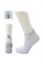 Unisex Patterned Embroidered Colorful Cotton Ankle Socks, 2-Pack