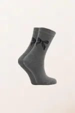 Chaussettes courtes en coton à motifs pour femmes, multicolores, lot de 4