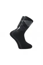 Men's Terry Cloth Diabetic Cotton Winter Thick Socks, Multicolored Thermal, 4-Pack