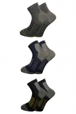 Chaussettes mi-longues multicolores en coton pour homme, lot de 3