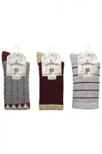 Çoçuk Çok Desenli Soket Çorap Renkli 3'Lü Paket