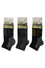 Chaussettes mi-longues multicolores en coton pour homme, lot de 3