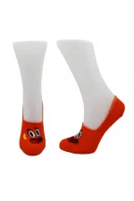 Chaussettes ballerines pour femmes, colorées, en coton, motif visage souriant, invisibles, antidérapantes, talon en silicone, lot de 4