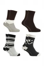 Chaussettes d'hiver épaisses en laine d'agneau pour femme, lot de 4