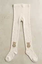 Kız Çoçuk Pamuklu Külotlu Çorap Desenli