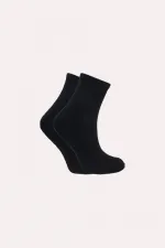 Kadın Pamuklu Yarım Konç Tenis Kolej Taban Altı Havlu Çorap Çok Renkli 5'Li Paket