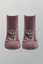 Kadın Pamuklu Patik Çorap Renkli 3'Lü Paket