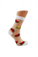 Bas en tulle à motifs pour femmes