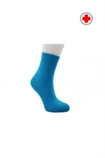 Chaussettes colorées mi-montantes pour femmes diabétiques, en coton, non compressives, lot de 6