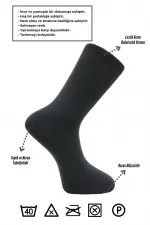 Men's Bamboo Socket Long Straight Navy Blue Seamless 4-Pack