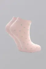 Kadın Pamuklu Patik Çorap Renkli 4'Lü Paket