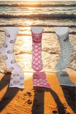 Çoçuk Çok Desenli Soket Çorap Renkli 3'Lü Paket