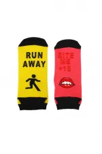 Chaussettes courtes imprimées en silicone à motifs pour femmes, lot de 6