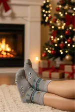 Christmas/New Year's Eve Patterned Ankle Socks, Colorful, 4-Pack