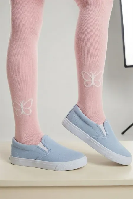 Kız Çoçuk Pamuklu Külotlu Çorap Desenli