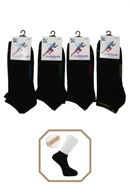 Men's Cotton Ankle Socks, 4-Pack