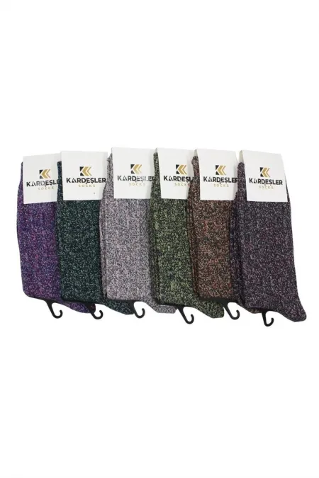 Men's Winter Ankle Socks, Multicolored, 6-Pack