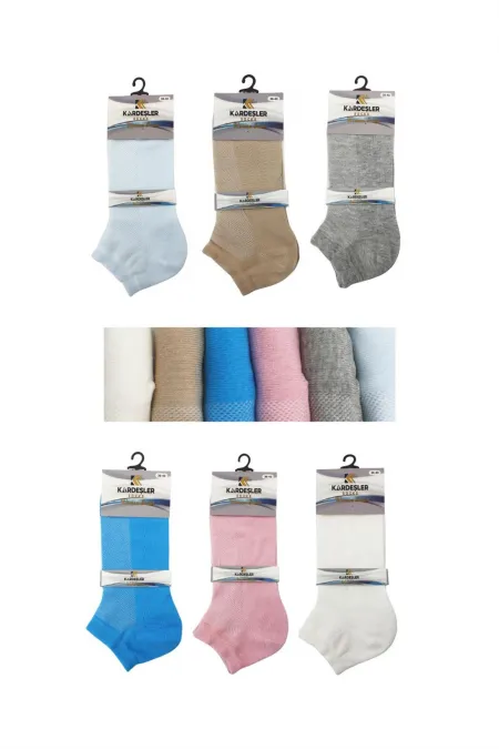 Chaussettes en coton multicolores assorties pour femmes, point de riz, lot de 6