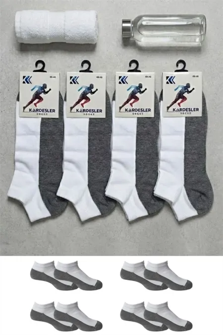 Chaussettes courtes en coton pour homme, lot de 4