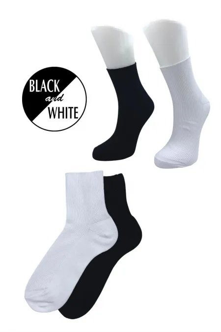 Unisex Multicolored Tennis College Cotton Socks, 2-Pack