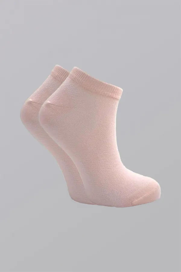 Kadın Pamuklu Patik Çorap Renkli 4'Lü Paket