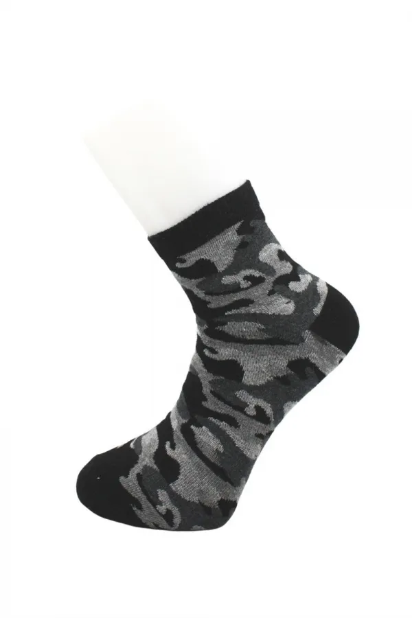 Men's Ankle Socks, Camouflage Military Pattern, Cotton, 4-Pack
