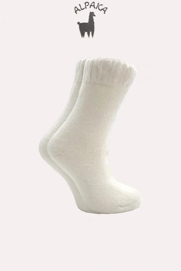 Chaussettes d'hiver épaisses en laine d'alpaga pour femme, lot de 4