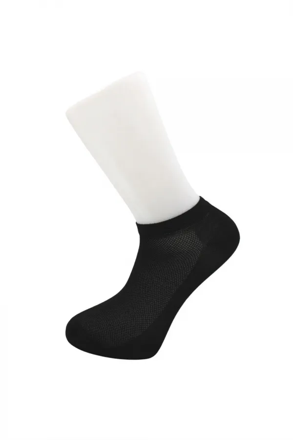 Men's Black and White Cotton Rice Stitch Socks, 6-Pack (3 Black, 3 White)