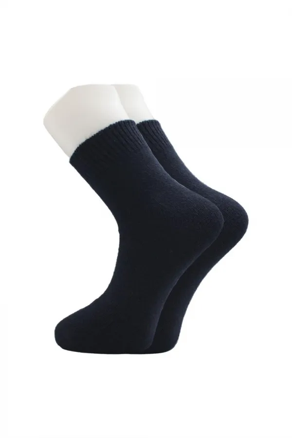 Men's Lambswool Wool Winter Multicolored Ankle Socks, 4-Pack