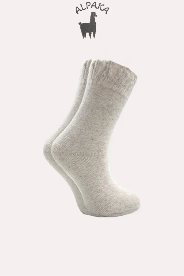 Chaussettes d'hiver épaisses en laine d'alpaga pour femme, lot de 4